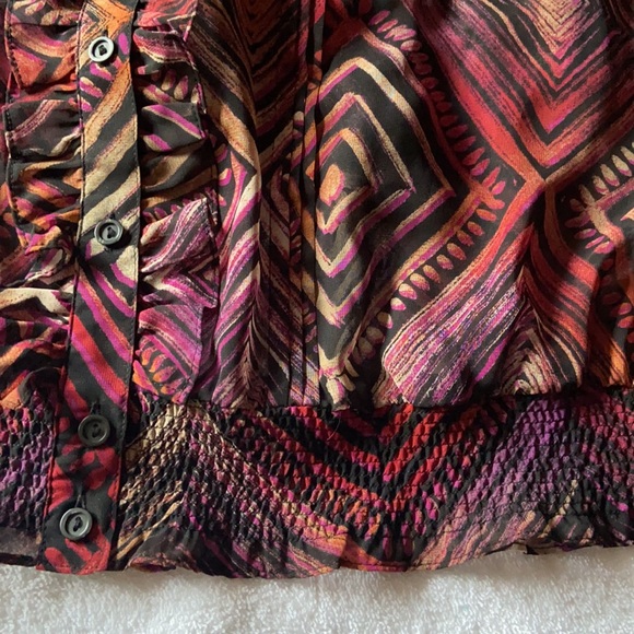 East 5th Women’s Button Down V Neck Blouse Size 1X - Picture 5 of 9